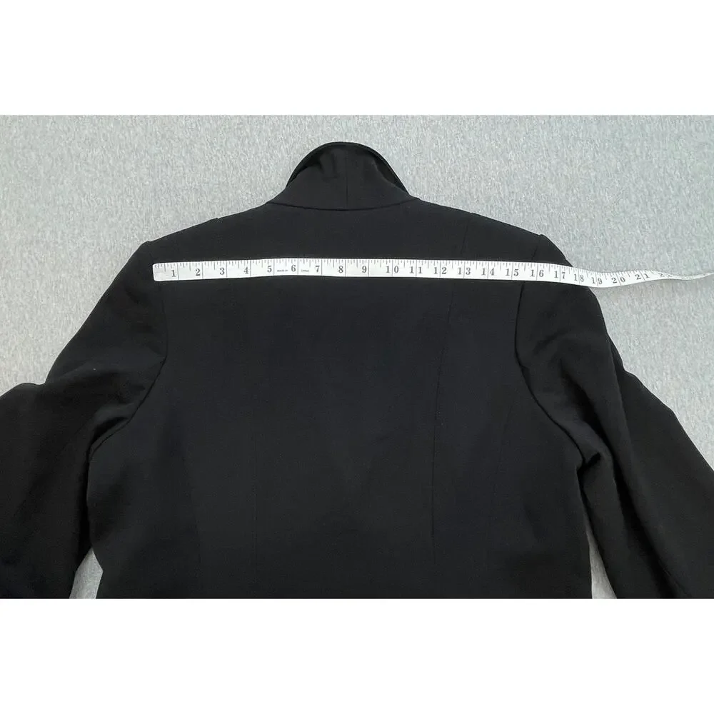 Lane‎ Bryant Blazer Womens 16 Black Stretch Notch Lapel 3-Button Single Breasted